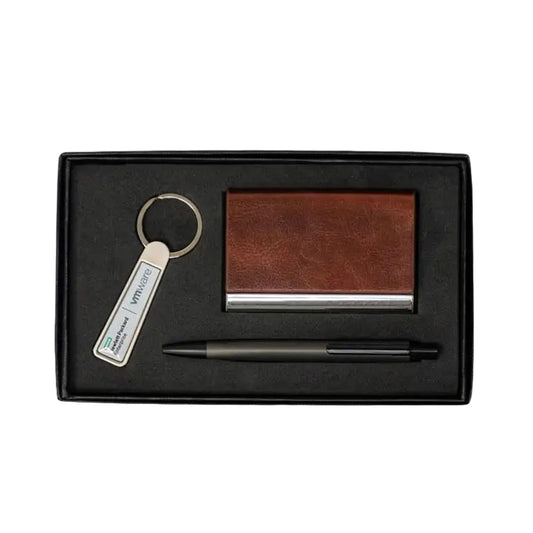 Cardcase Set With Card case, Ball Point pen & Keychain