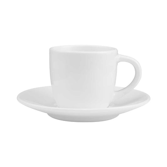 Sublimation White Ceramic Cup & Saucer 100ml