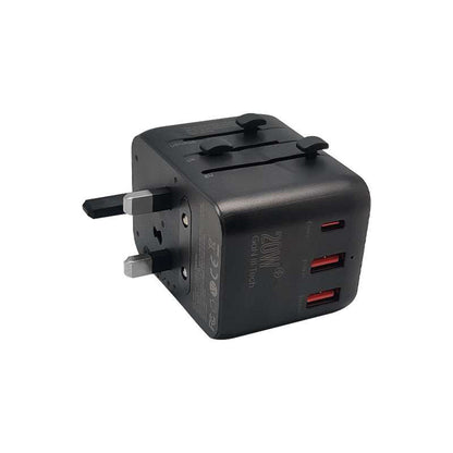 World Travel Adapter with 20W PD