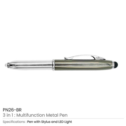 3-in-1 Metal Pens