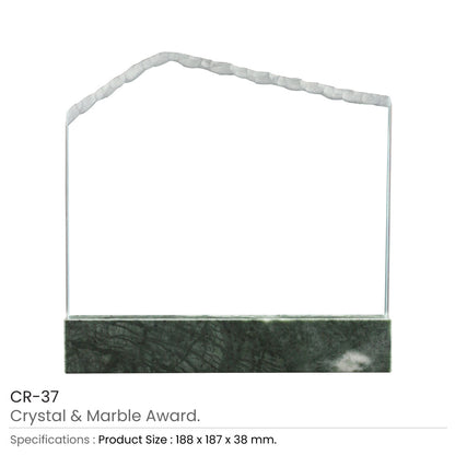 Crystal and Marble Awards in Fiber Hardboard Box