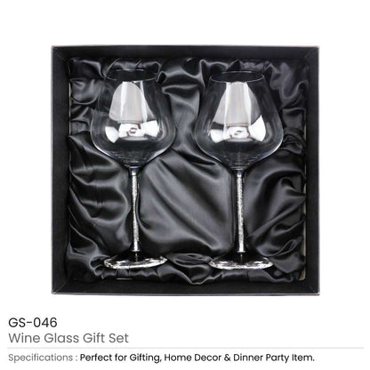 Wine Glass Gift Sets, 2 Pcs, 22 cm tall, with Gift Box