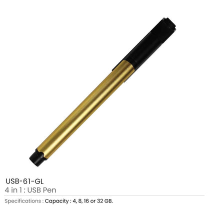4 in 1 Multi-Functional Pen USB