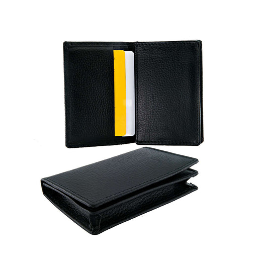 Business card case in genuine leather