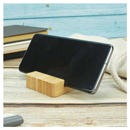 Bamboo Phone Stands with Two Different Slots
