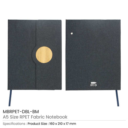 A5 RPET Notebooks with Bamboo & Magnetic Closure