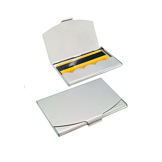 Business card case in metal