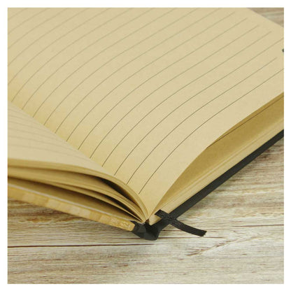 A5 size Bamboo Notebooks with Pen Loop & Page Marker