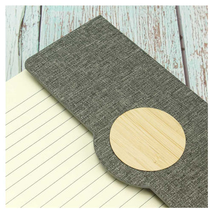 A5 RPET Notebooks with Bamboo & Magnetic Closure
