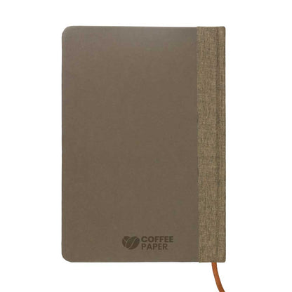 A5 Coffee Material Notebooks | 96 sheets & Page Marker