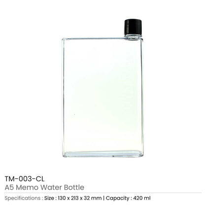 A5 Memo Water Bottles