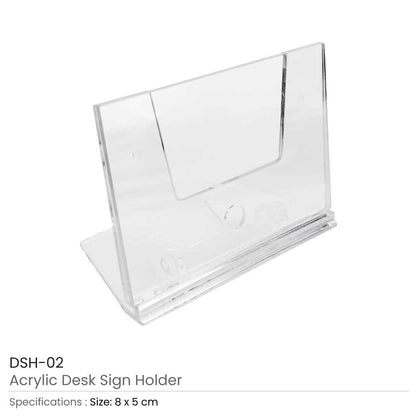 Acrylic Desk Sign Holders