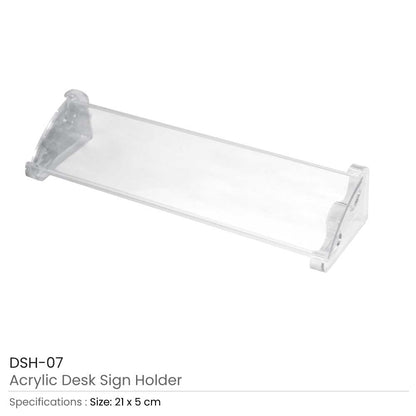 Acrylic Desk Sign Holders
