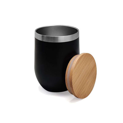 B-URT Double-Walled Vacuum Cup with Bamboo Lid
