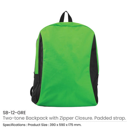 Two-toned Backpacks 600D Polyester Material