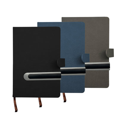 A5 Thick Notebook with Sliding Slot for Pen