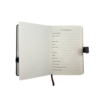 A5 Thick Notebook with Sliding Slot for Pen