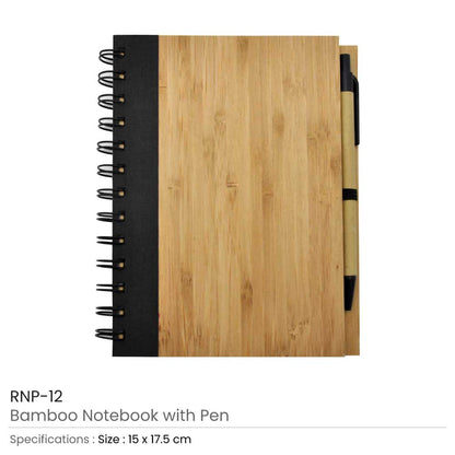 Bamboo Notebook with Pen