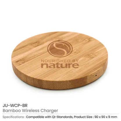 Bamboo 10W Wireless Charging Pads