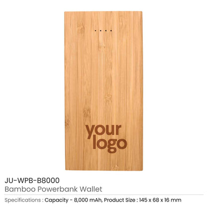 Bamboo Wireless Power Bank 8000 mAh