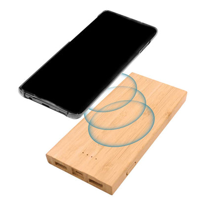 Bamboo Wireless Power Bank 8000 mAh