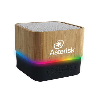 Cube Bamboo Bluetooth Speakers V5.0
