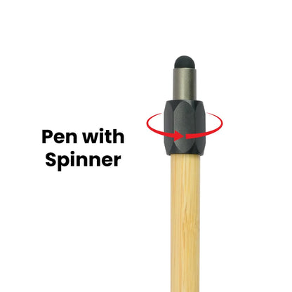 Promotional Bamboo Spinner Pens with Stylus