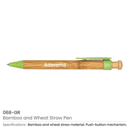 Bamboo and Wheat Straw Pens