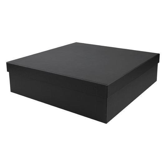 Black Plain Gift Box Size XXL Cardboard Material