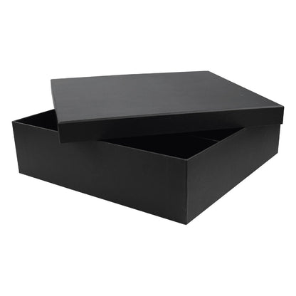 Black Plain Gift Box Size XXL Cardboard Material