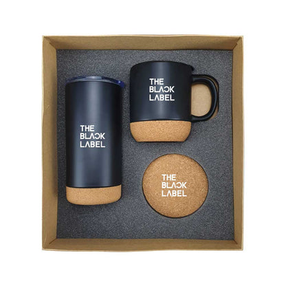 Cork Drinkware Gift Sets in a Cardboard Gift Box