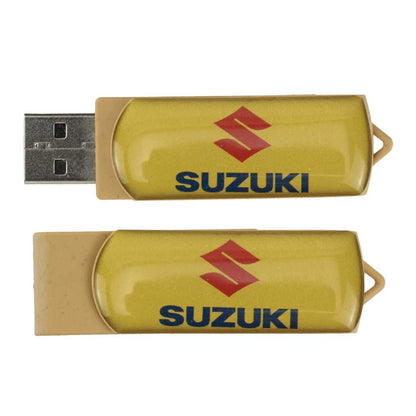 Wheat Straw Swivel USB Flash Drives, 4GB to 32GB