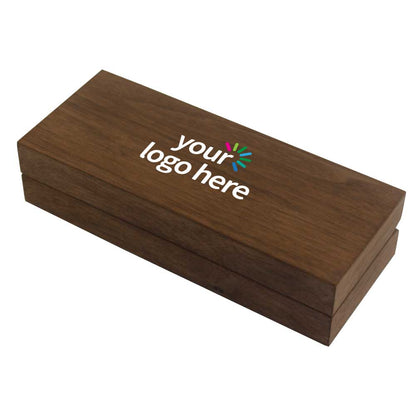 Matte Finish Veneer Wood Material Pen Box