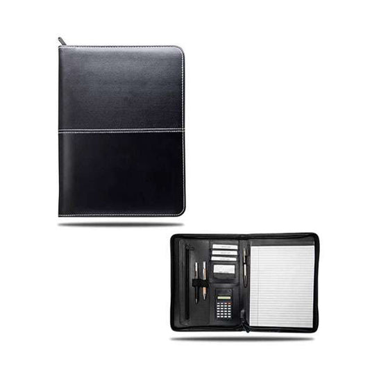 Closed Zipper A4 Leatherette Portfolio/Folder