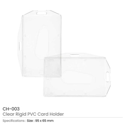 Rigid PVC Card Holders