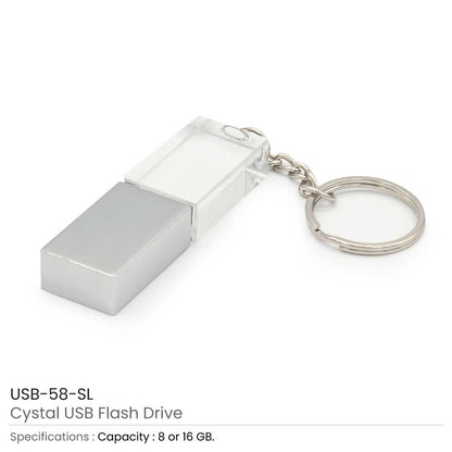 Crystal USB Flash Drives