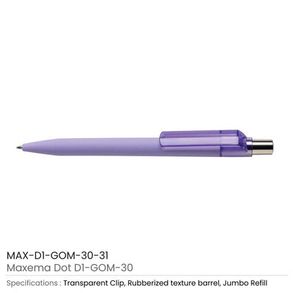 Dot Pens with Transparent Clip