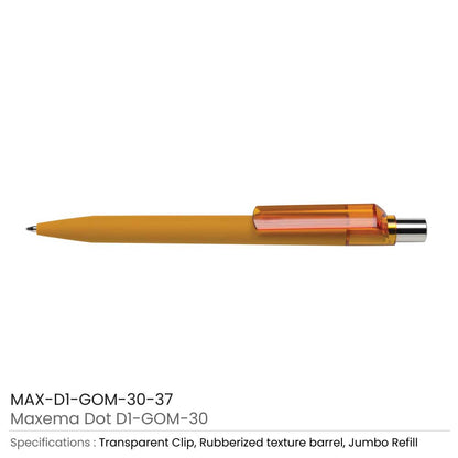 Dot Pens with Transparent Clip
