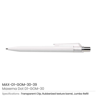 Dot Pens with Transparent Clip