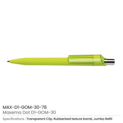 Dot Pens with Transparent Clip