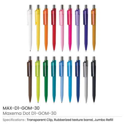 Dot Pens with Transparent Clip