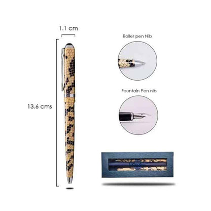 Set of fountain and ball pens