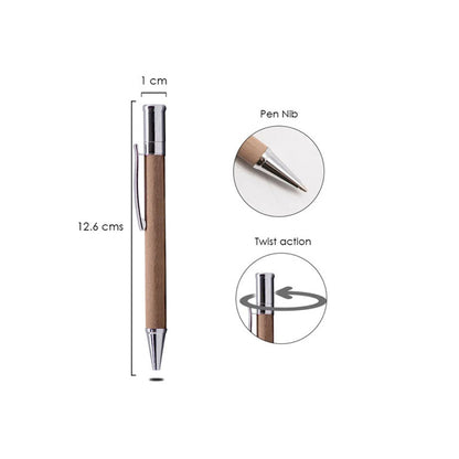 Ballpoint Pen with Silver Trimmings