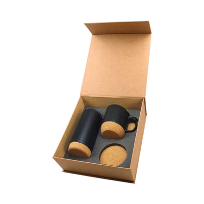 Cork Drinkware Gift Sets in a Cardboard Gift Box