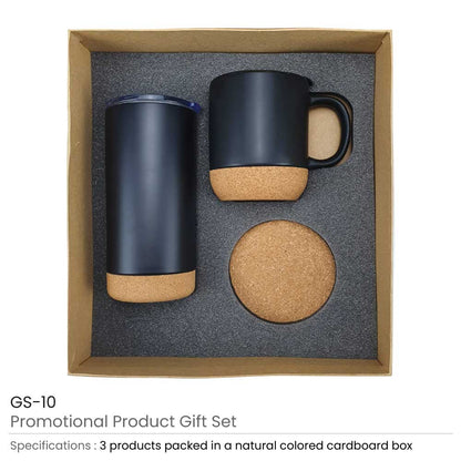 Cork Drinkware Gift Sets in a Cardboard Gift Box