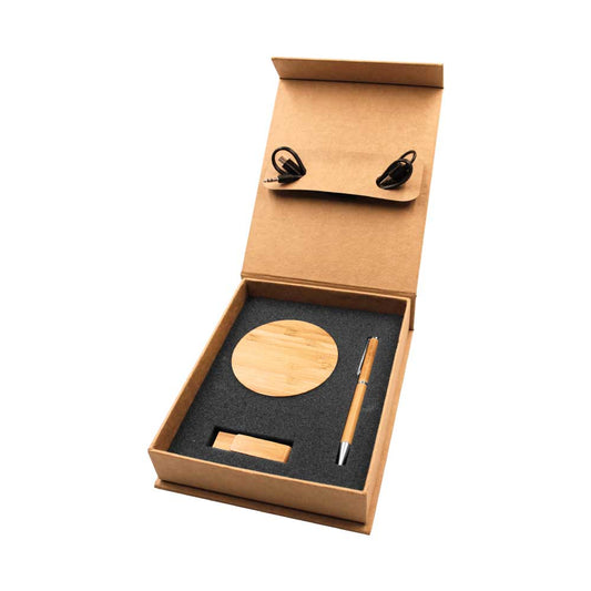 Bamboo Gift Sets in Black Cardboard Box