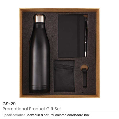 Promotional Gift Sets in Black Cardboard Gift Box
