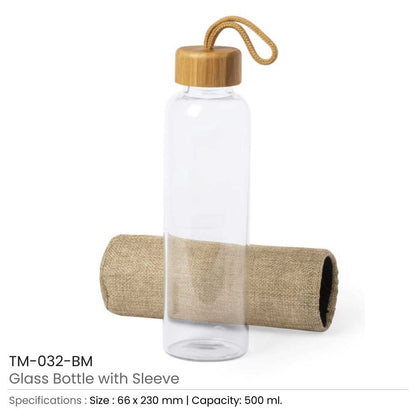 Glass Bottle with Sleeve
