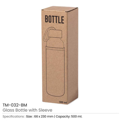 Glass Bottle with Sleeve
