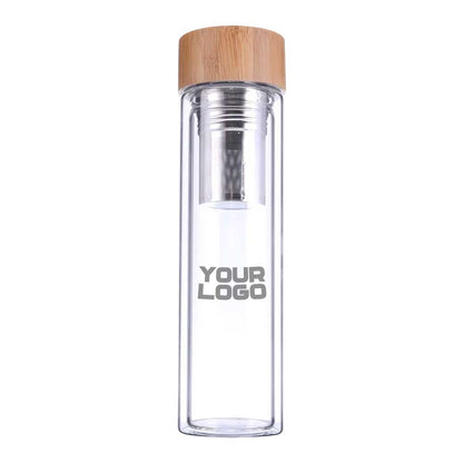 Glass and Bamboo Flask